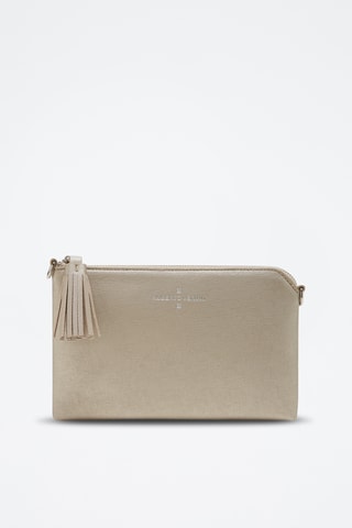Pochette en cuir - Beige