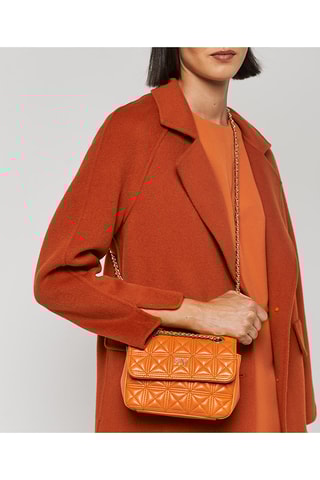 Sac bandoulière en cuir - Orange