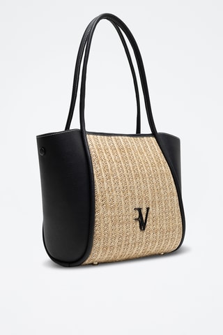 Sac porté épaule en cuir - Beige