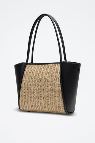 Sac porté épaule en cuir - Beige
