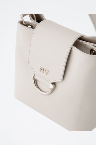 Sac seau en cuir - Ivoire