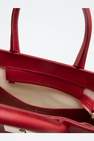 Sac à main en cuir - Rouge