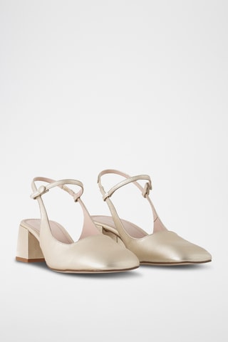 Escarpins en cuir de chèvre - Doré