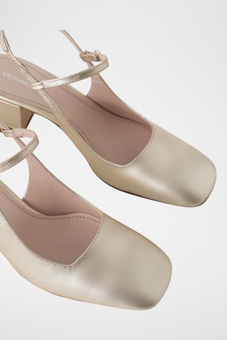 Escarpins en cuir de chèvre - Doré