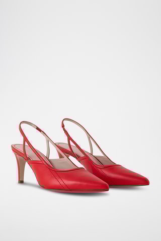 Escarpins en cuir de chèvre - Rouge