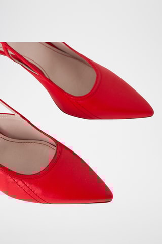 Escarpins en cuir de chèvre - Rouge