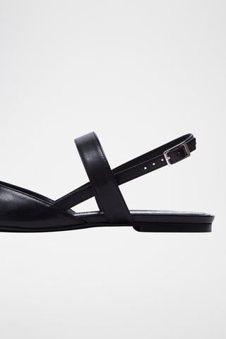 Sandales en cuir - Noir