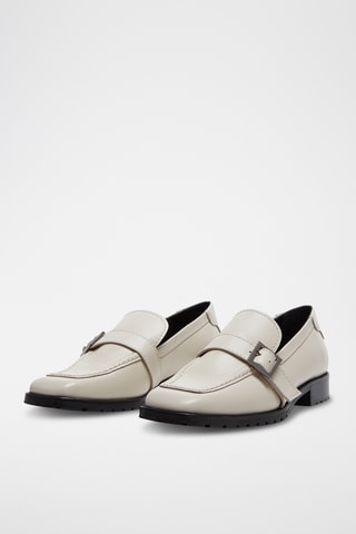 Mocassins en cuir - Beige