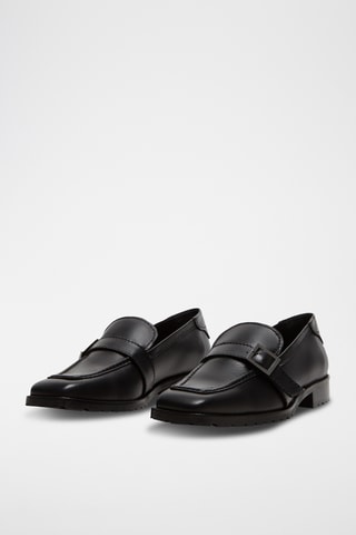 Mocassins en cuir - Noir