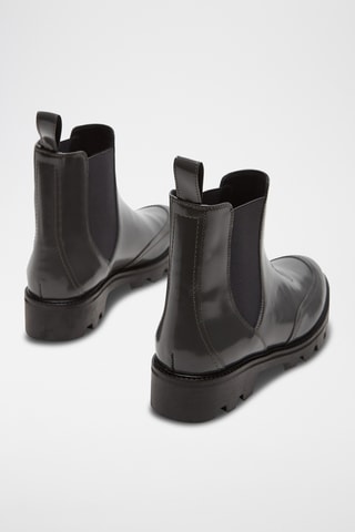 Bottines Chelsea en cuir - Noir