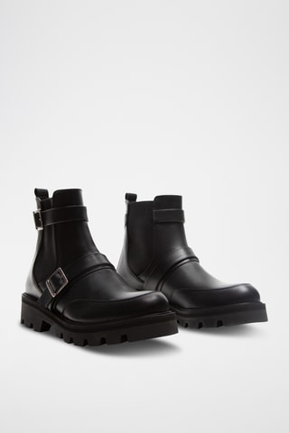 Bottines Chelsea en cuir - Noir
