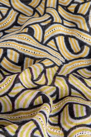 Foulard en laine - Jaune