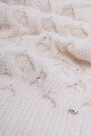 Echarpe en laine et alpaga - Ecru