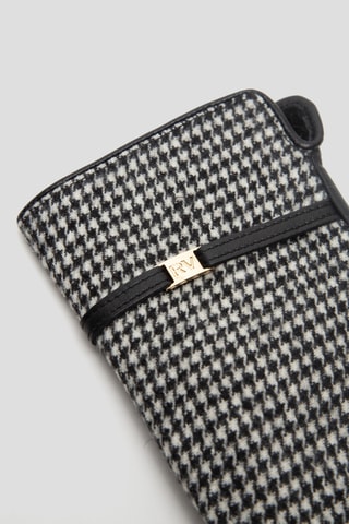 Gants en cuir et laine - Noir