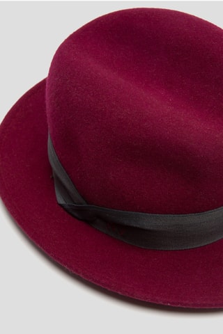 Fedora en laine - Bordeaux