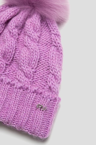 Bonnet en laine et alpaga - Violet