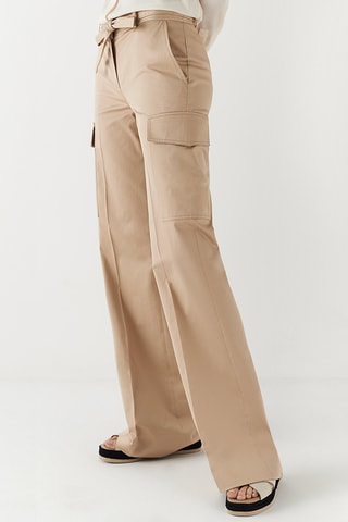 Pantalon cargo - Camel