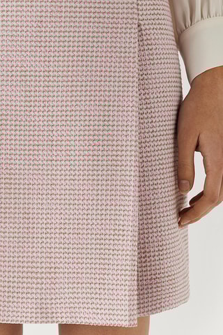 Jupe droite en tweed - Rose