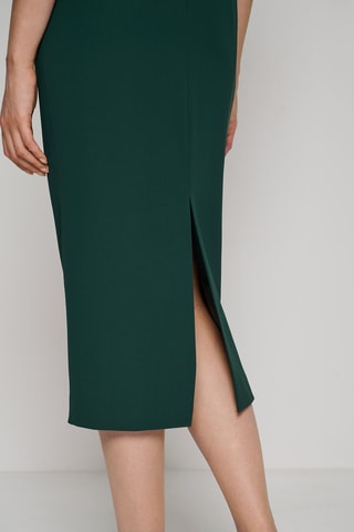 Jupe midi - Vert foncé