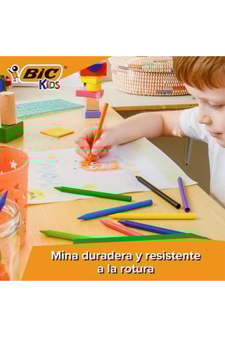 24 crayons de couleurs Plastidecor - Vert et bleu