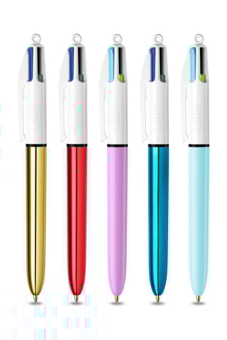 5 stylos-bille 4 couleurs My 4 Colours Box - 8 encres