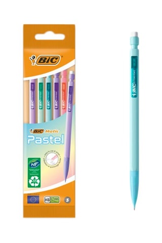5 portemines Matic Pastel - 0,7 mm - HB