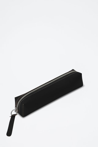 Trousse en cuir 3D S - Noir