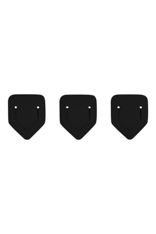 3 marque-pages en cuir S - Noir