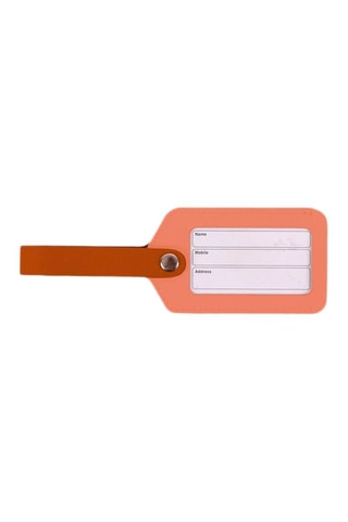 Porte-étiquette en cuir Ventana - Corail