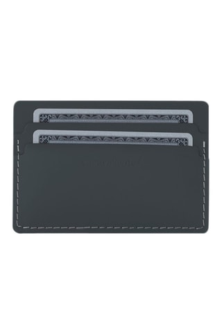 Porte-cartes en cuir - Anthracite