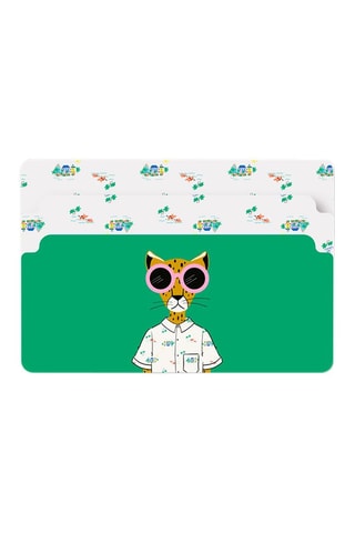 Porte-cartes en cuir Mariisoré - Vert foncé