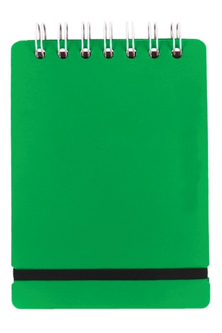 Bloc-notes à spirale Studio - 80 pages - Vert clair - 10,9 × 16,4 × 1,2 cm