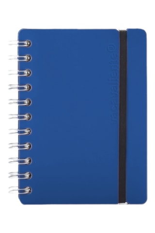 Carnet ligné à spirale Studio - 80 pages - Bleu marine - 12,5 x 15,5 x 1,5 cm