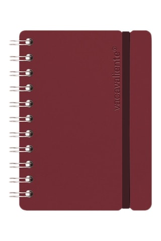 Carnet à points à spirale Studio - 80 pages - Bordeaux - 12,5 x 15,5 x 1,5 cm