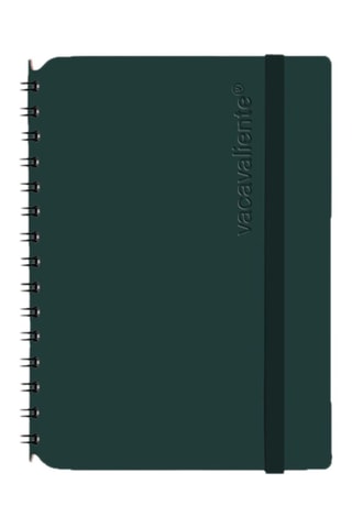 Carnet ligné à spirale Plein Air - 80 pages - Vert foncé - 11,5 x 15 x 1 cm