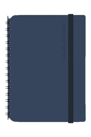 Carnet ligné à spirale Plein Air - 80 pages - Bleu marine - 11,5 x 15 x 1 cm