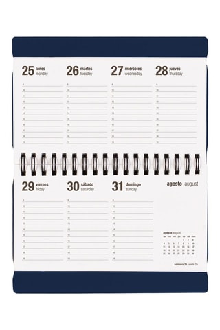 Agenda 2025-2026 Under the Sea Pocket - Bleu marine - 16,5 × 10 × 1 cm