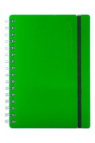 Carnet ligné à spirale Studio - 80 pages - Vert foncé - 16,5 x 21,5 x 1,5 cm