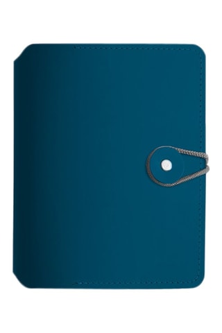 Carnet ligné Madison - 80 pages - Bleu canard - 13,5 x 16,5 x 28 cm