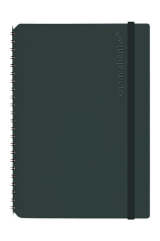 Carnet ligné à spirale Plein Air - 80 pages - Vert  foncé - 14 x 22 x 1 cm