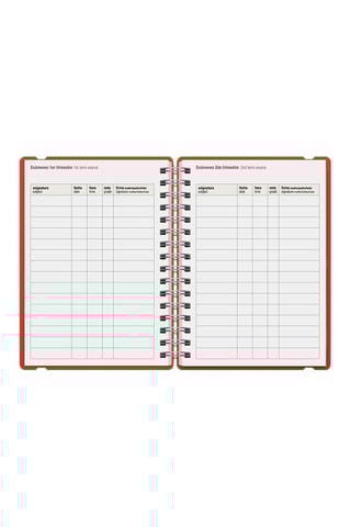 Agenda scolaire 2025-2026 à spirale Colors Studio - Rouge brique - 21,5 x 16,4 x 14 cm