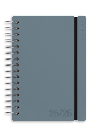 Agenda scolaire 2025-2026 à spirale Colors Studio - Ciel - 21,5 x 16,4 x 14 cm