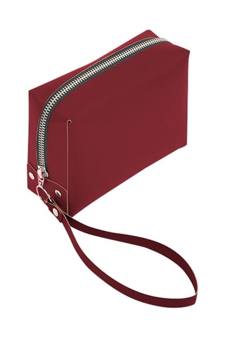 Trousse de toilette en cuir - Bordeaux 