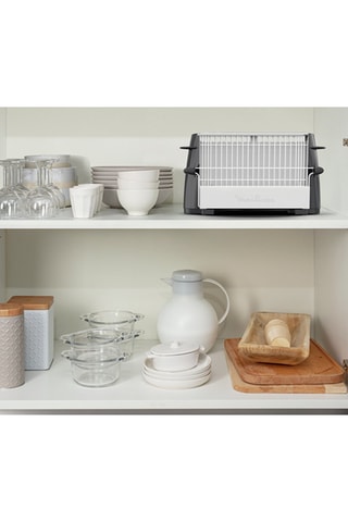 Grille-pain Vintage - 760 W - 1 fente - Gris