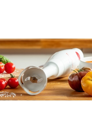 Mixeur plongeant avec lames en acier inoxydable Turbomix - 800 ml - 350 W - Blanc