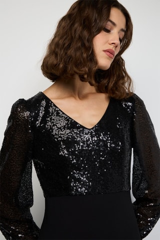 Vestido largo  - Negro