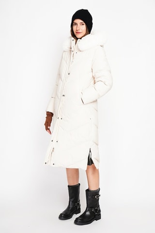 Anorak con capucha  - Crudo