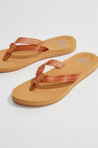 Sandali in pelle Roxy - Marrone