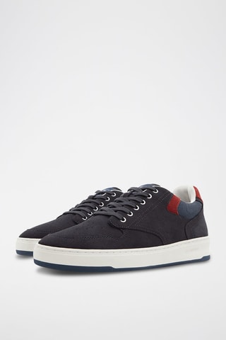Sneakers in pelle scamosciata - Nero - Element