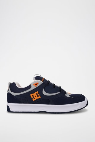 Sneakers in pelle - Navy e arancione - DC Shoes